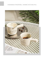Espresso Coffee Ceramic Small Milk Cup Wth Scale Coffee Measuring Cup Extraction Cup With V-Shaped Mouth Pitcher
