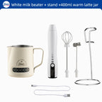 Bincoo-Electric Coffee Milk Maker, Handheld Household Mixer, Adjustable Double-Headed Gear