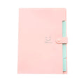 A4 Letter Size 5 Pocket Plastic Accordion File Folder Snap Closure Heavy Duty Dust Resistant Paper Organizer for Professional