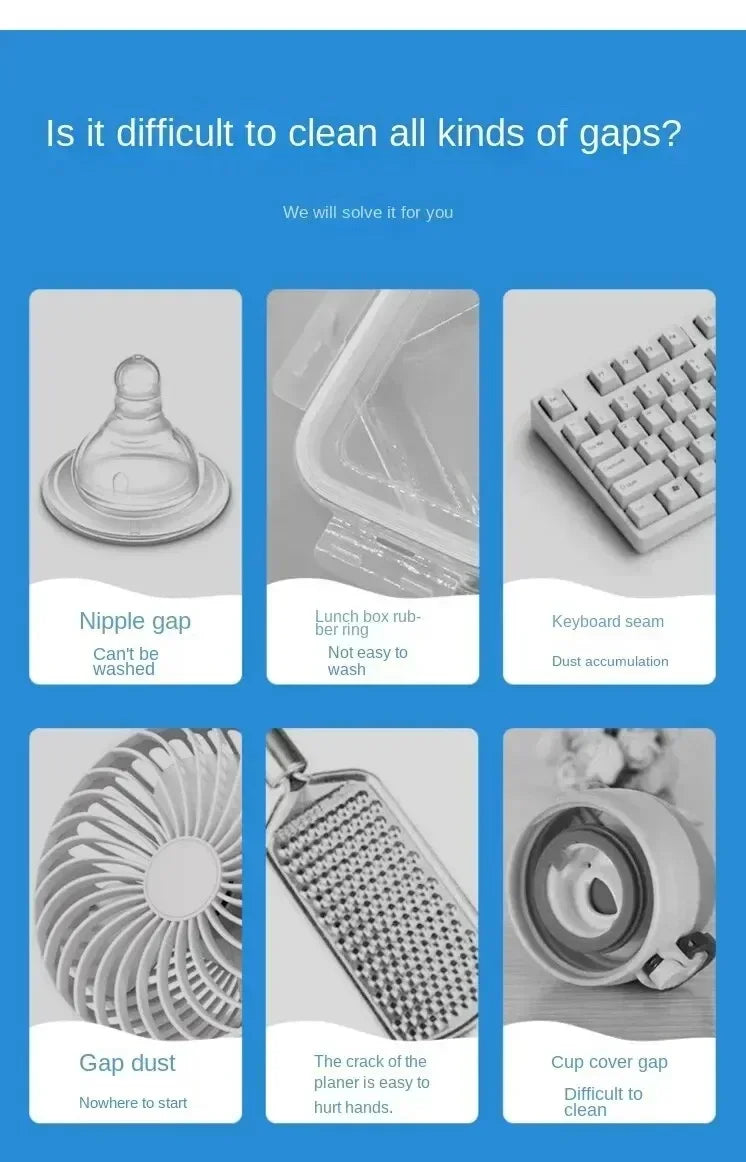 Multi-functional Flexible Mobile Phone Clean Fine Dust Cup Lid Card Slot Earphone Cleaning Brush For Headset Keyboard Cup Cover