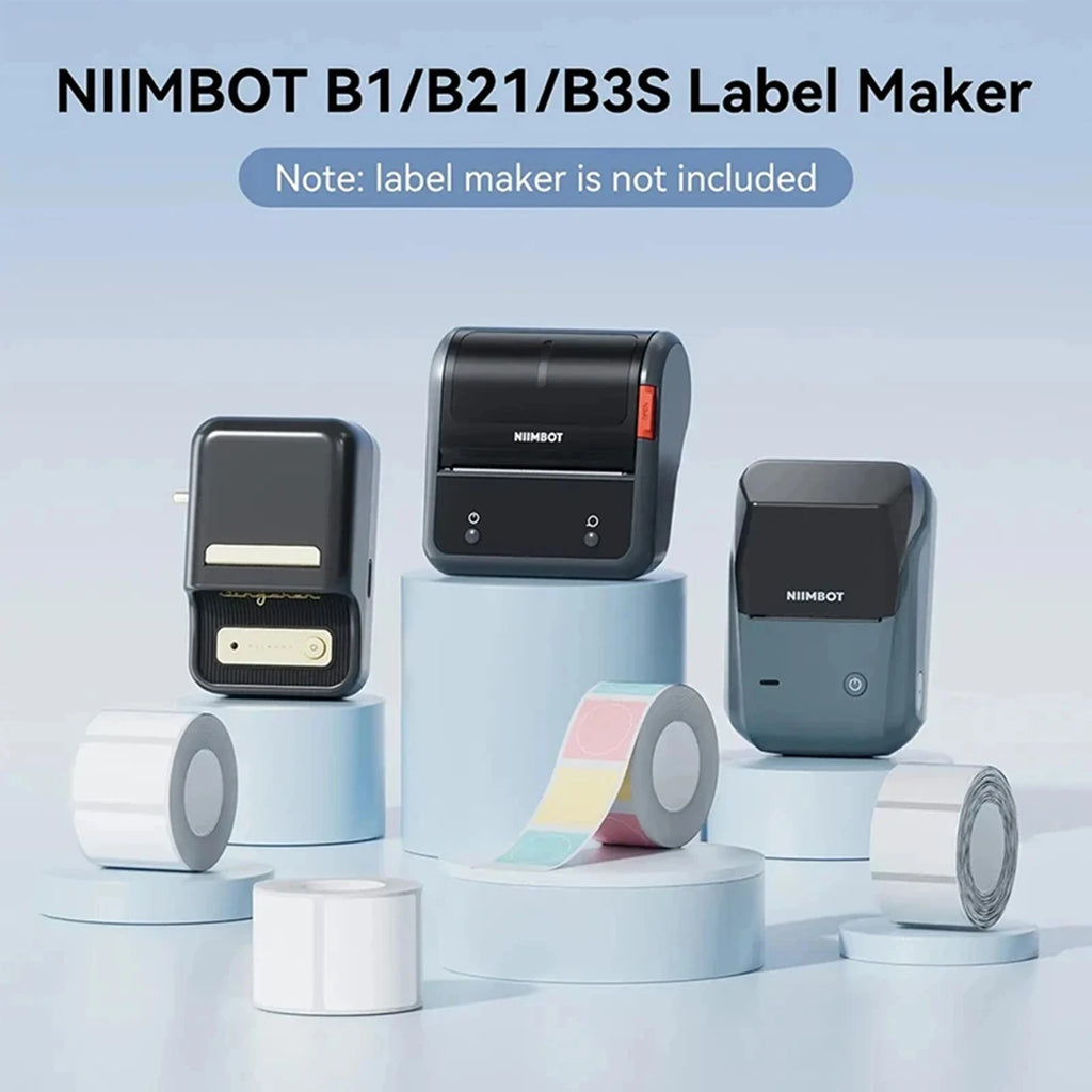 Niimbot B21/B1/B203 Mini Bluetooth Thermal Printer Anti-Oil Sticker Waterproof Adhesive Label Paper For Office Tag Labels Maker
