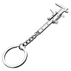 New Fashion Car Key Mini Vernier Caliper Portable 0-40mm Keychain Measuring Gauging Tools Car Turbo Key Chain Ring Ruler Caliper