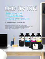LED UV Ink 1000ml UV Ink For Epson 1390 R1800 R1900 TX800 4800 7880 9880 DX5 DX7 UV Flatbed Printer Universal UV Curing Ink