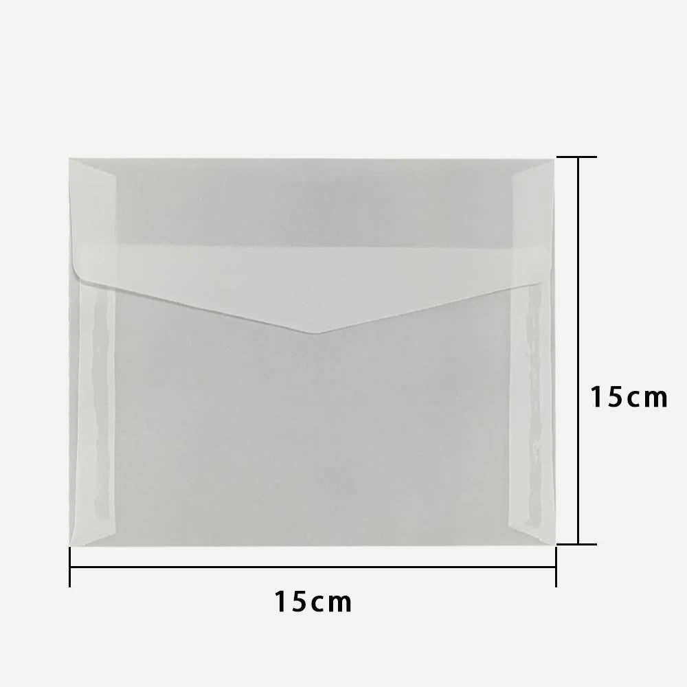 50pcs/lot Translucent Envelopes for Wedding Invitation European Style Sulfuric Acid Paper Envelope Business Storage Bag Envelope