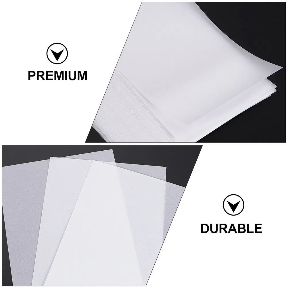 150Sheets White Sulfite Tracing Paper Premium Fade Resistant Translucent Copy Paper for Sketching Calligraphy Engineering