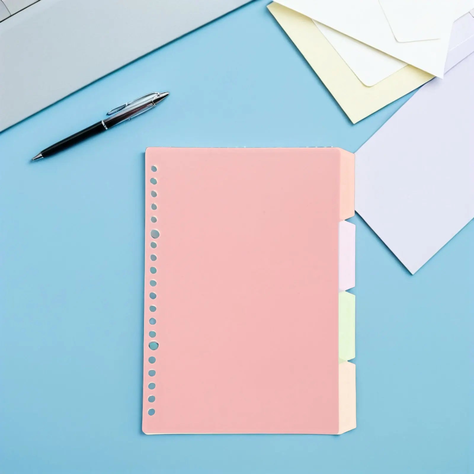 6Sets Aesthetic Pastel Binder Dividers with Tabs Plastic PP File Separators for Notebook Index Divider Pages Study Planner
