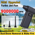 9000000RPM Turbo Jet Blower Vacuum High Speed Air Blower Wireless Compressed Air Duster Portable Turbo Fan Jet Dust Blowing