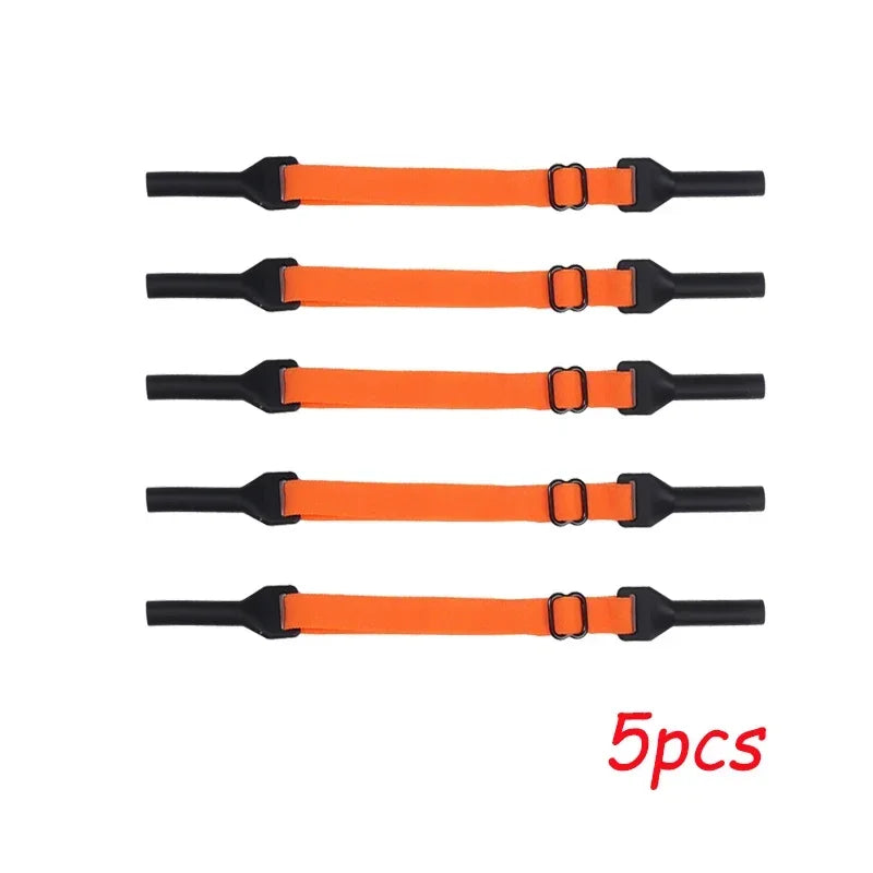 1/5pcs Change Size Sport Eyewear Strap Non Slip Anti Drop Fixer Glasses Cord Elastic Silicone Rope for Kid Adults Glasses Strap