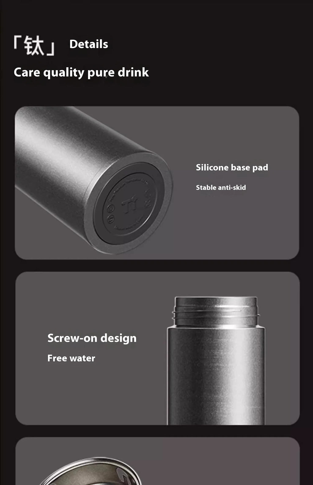 Gianxi Pure Titanium Insulated Cup Men'S And Women'S High-End Water Cup Portable Tea Cup Tea Water Separation Titanium Cup