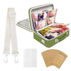 Plant Storage Binder Organizer Moisture-Resistant 3-Ring Large Capacity 30-Sheet Plantling Protector Binder Bag For Gardeners