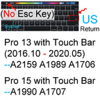 Keyboard Cover for Macbook Air 13 M5 M4 15 M3 11 Pro 13 14 M2 M1 Max Pro 16 15 12 Neo Silicone Protector Case Skin A3426 A3428