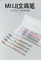 6/8Pcs/Set MUJIs Gel Pen Black/Red/Blue 0.38/0.5mm Ink Japan Color Pen Office School Ballpoint Pen Japanese Kawaii Stationery
