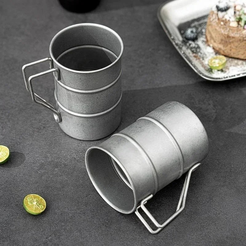 1PC Outdoor Retro Mug Coffee Mug Creative Retro Vintage Camping Picnic Mug Beer Mug