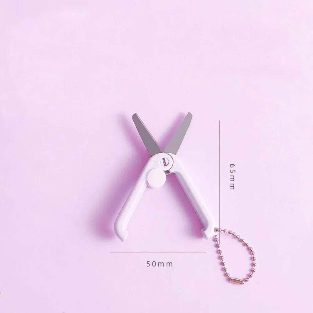 Portable Scissors For Office Students Mini Stainless Scissors Folding Scissors Multifunctional