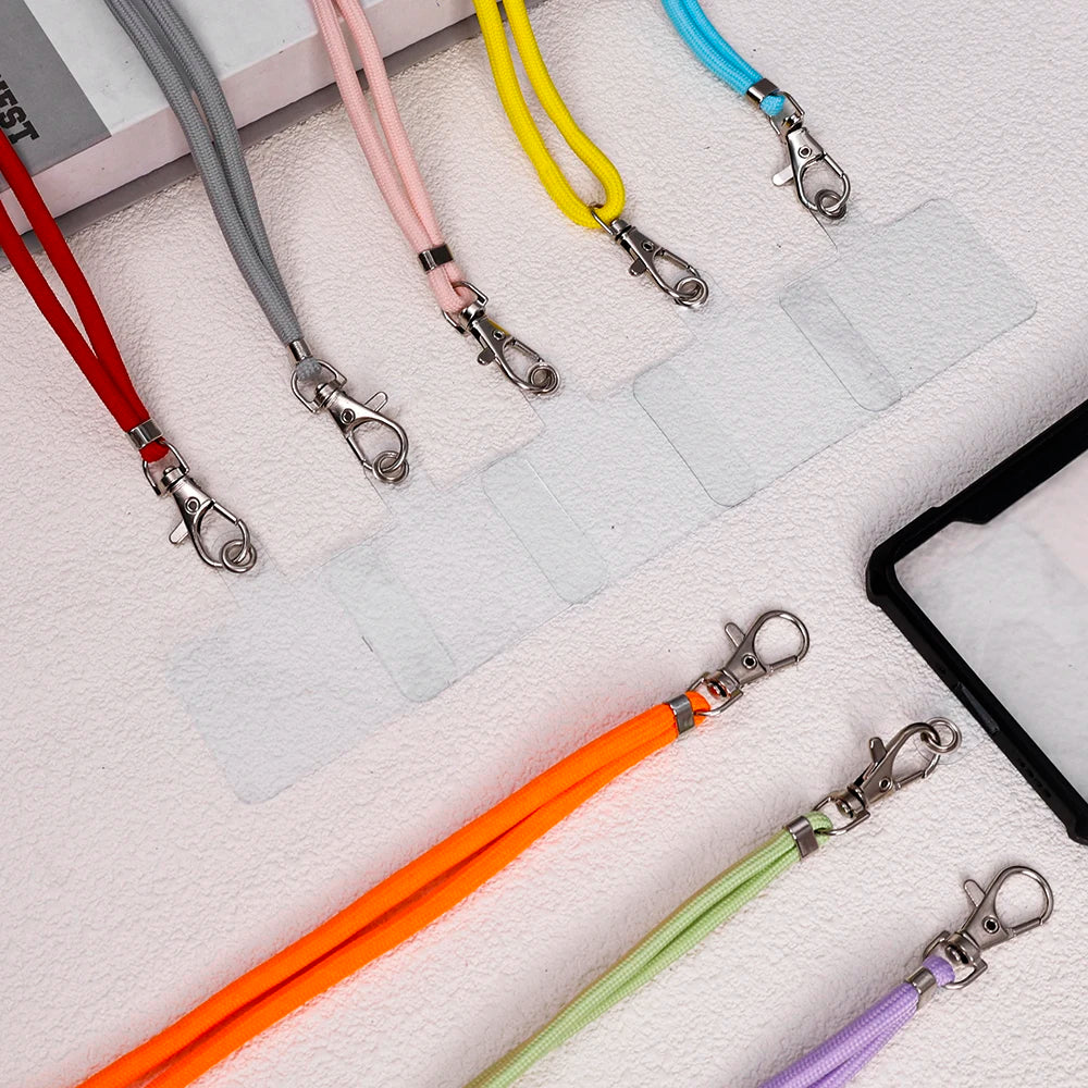 Cell Phone Lanyard Crossbody Adjustable Neck Strap for Around The Hand with Clear Tether Tab for Most Full Coverage Phones Case