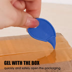 Portable Plastic Letter Opener Cutting Supplies Box Opener Keychain Slicer Unpacking Knife Mini Safety Package Cutter Tool