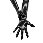 Red Latex Long Gloves Opera Latex Moulded Rubber Gloves Club wear Costumes