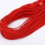2mm Colorful High-Quality Round Elastic Band Round Elastic Rope Rubber Band Elastic Line DIY Sewing Accessories 5meters