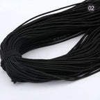 2mm Colorful High-Quality Round Elastic Band Round Elastic Rope Rubber Band Elastic Line DIY Sewing Accessories 5meters