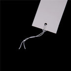 100pcs Price Label Tags String Tie Watch Jewelry Display Merchandise Price Label Paper Cards Rectangular Blank Price Tag