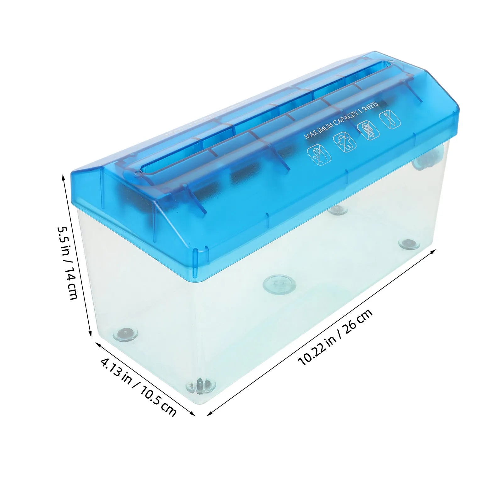 Portable Manual Paper Shredder Compact Desktop Mini Handheld Shredder for Home Office Document Shredding A4 Paper Bills