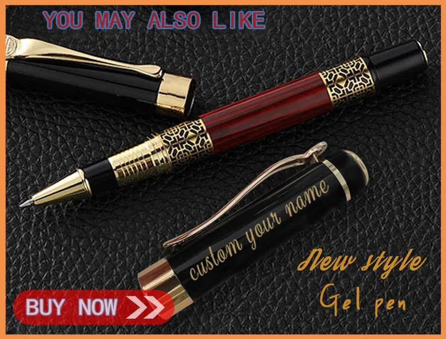 Custom Gel Pen School Things Supply Stationery Store Metal Ballpoint Office Accessories Writing Beautiful Teacher Gift