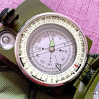 High Precision Compass Professional Outdoor Camping Multifunctional Military Green Precise Geological Tactical Compass