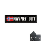 1PC 10cmX2.5cm Custom Name Flag Patch Stripes Badge Iron On Or Hook Loop Armband Germany Luxembourg Armenia Serbia Singapore