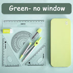7 Pcs/set Mathematical Rulers Set Multi-function Professional Compass Ruler Drawing Tools School Supplies Students Stationery