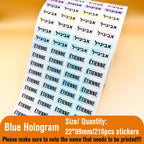 210pcs Custom Waterproof Name Tag Sticker Kawaii Stationery Stickers Decals Personalized First Name Label for Children School