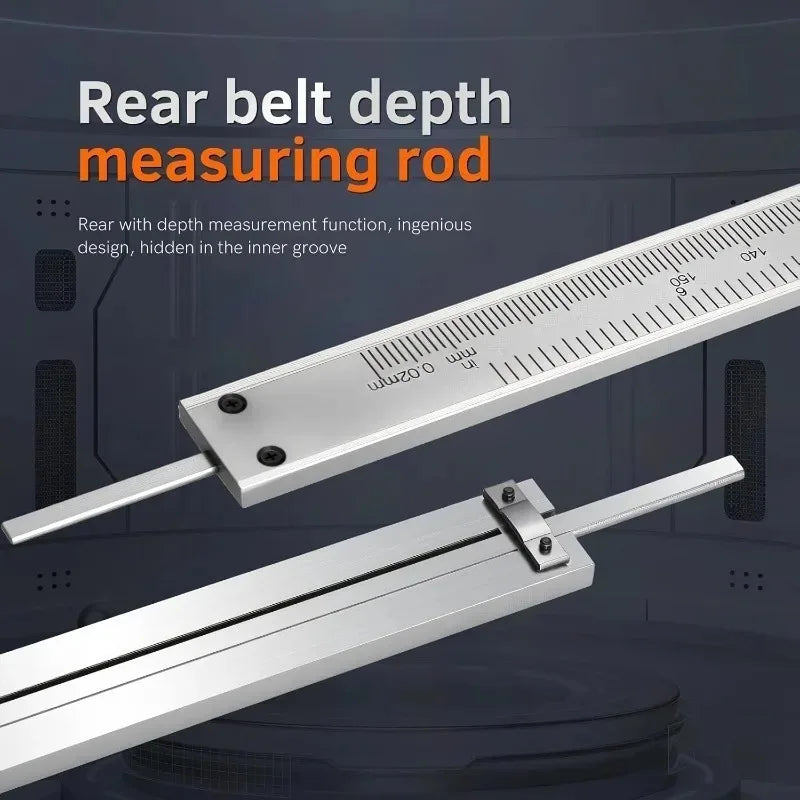 Stainless Steel Vernier Caliper Measuring Tool Sliding Gauge Inside Outside Depth Step Micrometer Accuracy Gauge 0-150mm
