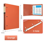 3 Hole Ring Binders File Folder Loose-leaf Binder Morandi Color Waterproof Document A4 Paper Storage