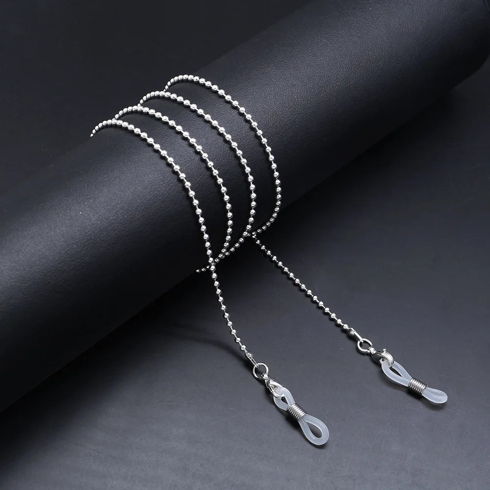 Fashion Reading Glasses Chain Pearl Flower Glasses Hanging Rope Anti-Lost Eyewear Mask Lanyard Women Sunglasses Glasses Chain
