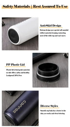 400ML Stainless Steel Coffee Thermos Bottle Thermal Mug Leakproof Car Vacuum Flasks Coffee Cup Travel Portable Insulated Bottles