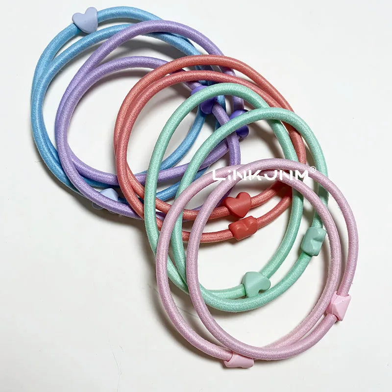 10PCS New Girls Elastic Hair Rubber Bands Kids Headbands Women Hair Tie Hair Gum Ponytail Hair Holders Hair Accessories