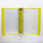 10 Page Flipping Folder A4 Wall Mounted Standard Operation Manual Data Display Rack PVC+metal Frame Material