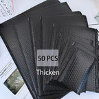 50Pcs Bubble Mailers Bubble Padded Mailing Envelopes Mailer Poly for Packaging Self Seal Shipping Bags Black Bubble Padding