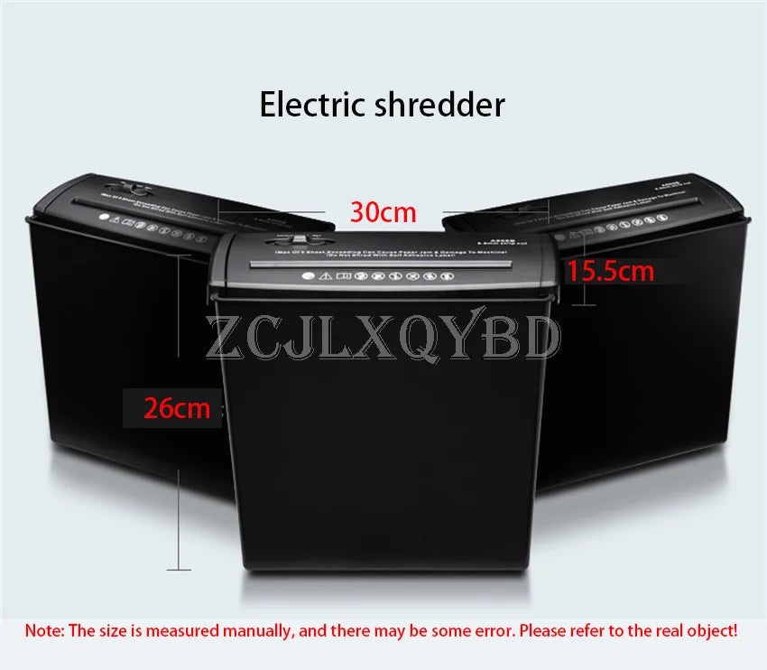 220V 10L Mini Desktop Electric Shredder Electric Cutting File Shredder Strip Office Home Paper Shredder