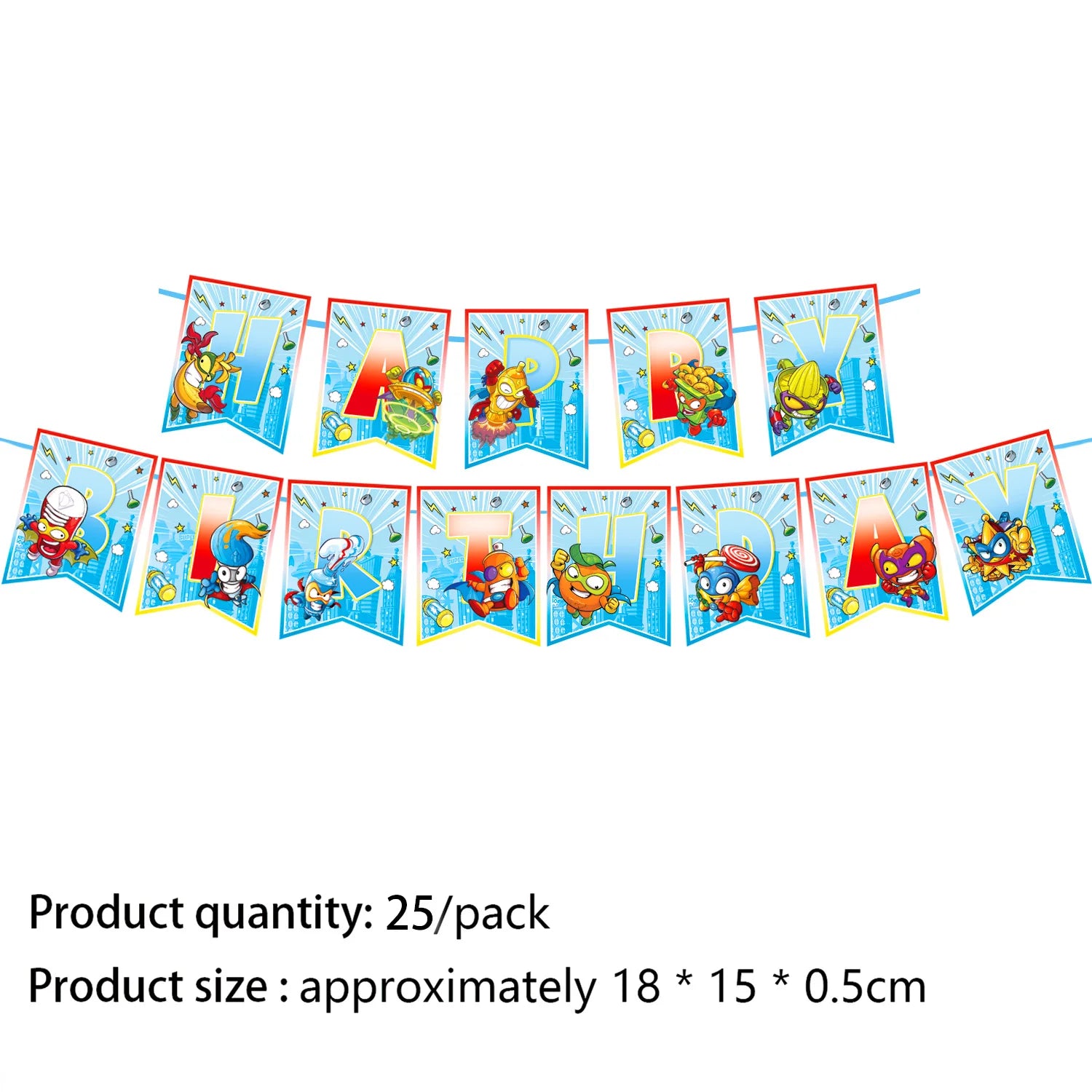 Cartoon Superzings Birthday Party Decoration Disposable Tableware Tablecloth Plates Cups Napkin Kids Favor Gifts Party Supplie