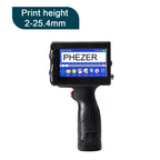Phezer P15 Handheld Inkjet Printer 12.7/25.4mm Portable Label Printer Expiry Date Batch Code Logo QR Barcode 28 Languages