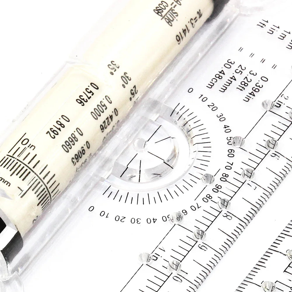 Angles Line Ruler 15cm 30cm Multi-Function Drawing Tool Roll Draw Ruler Metric Rolling Ruler Clear Parallel Rolling Ruler