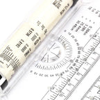 Angles Line Ruler 15cm 30cm Multi-Function Drawing Tool Roll Draw Ruler Metric Rolling Ruler Clear Parallel Rolling Ruler