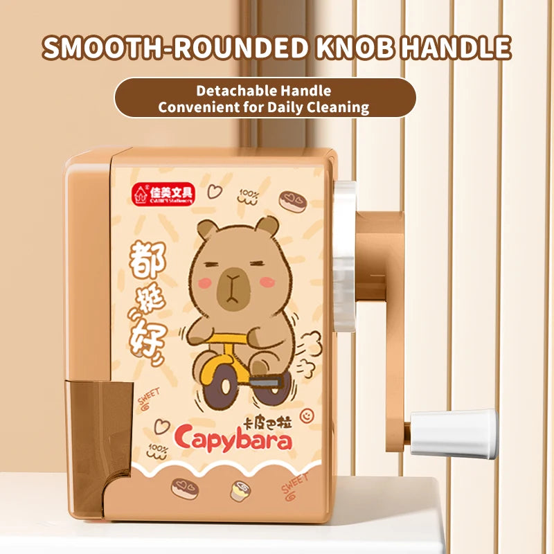 Capybara Pencil Sharpener Fast Sharpening Easy to Use for Kids Students School Office Stationery Cute Anime Merch Kawaii Gift