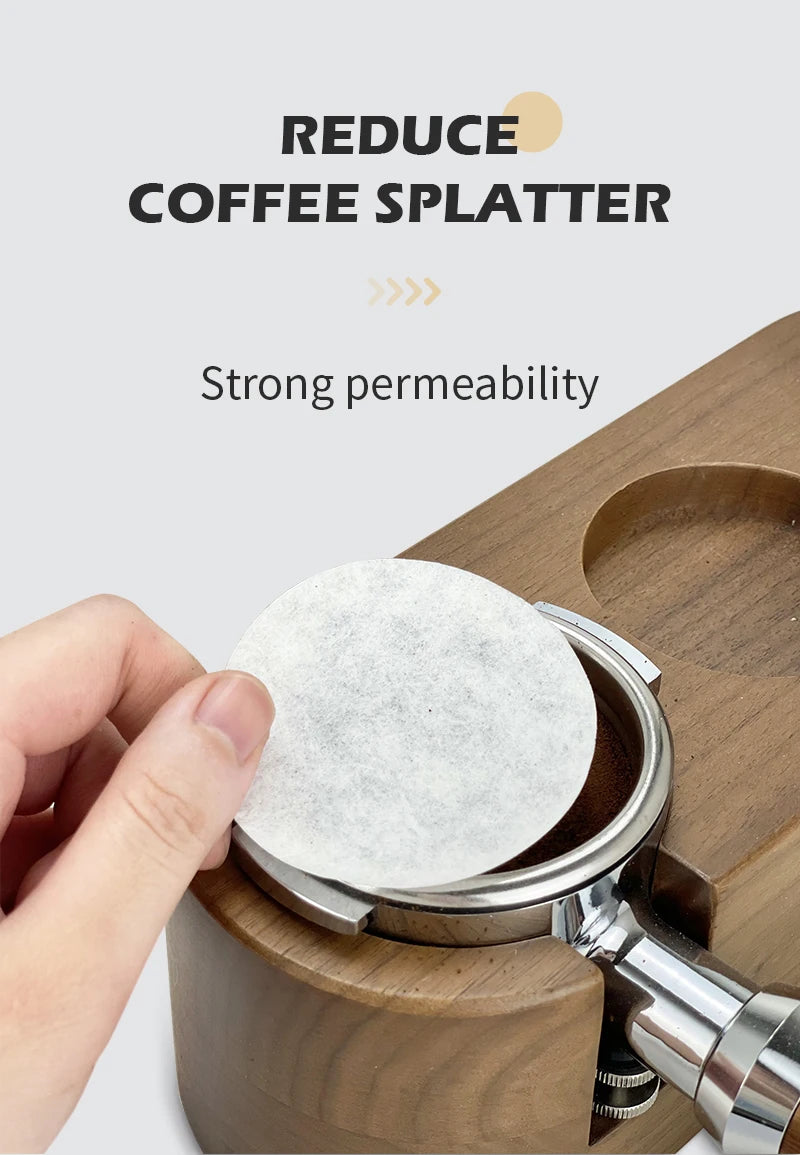 Coffee Filter Paper 51mm 53mm 58mm Round Disposable Secondary Water Filter Papers Espresso Portafilter Accessories Barista Tools