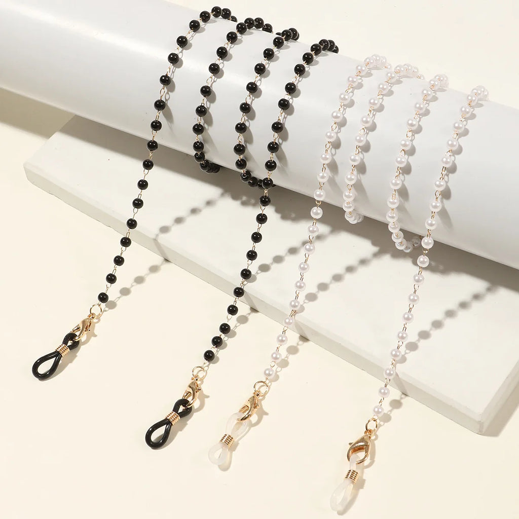 Fashion Reading Glasses Chain Pearl Flower Glasses Hanging Rope Anti-Lost Eyewear Mask Lanyard Women Sunglasses Glasses Chain