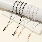 Fashion Reading Glasses Chain Pearl Flower Glasses Hanging Rope Anti-Lost Eyewear Mask Lanyard Women Sunglasses Glasses Chain