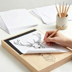 ERIKOLE White A4 Size Copy Carbon Paper Reusable Tracing Transfer Paper for Office School Home Canvas Wood Glass Metal Ceramic