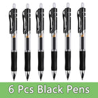 Press Gel Pen Signature pens Blue Black Red Refill Pen Bullet tip Gel Pen School office supplies art stationery