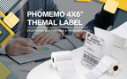 4x6 Thermal Direct Shipping Label,Pack of 500 Fan-Fold Labels, Permanent Adhesive, Commercial Grade Thermal Shipping Labels