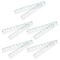 10Pcs Flexible Plastic Anti-Myopia Ruler School Clear Transparent Metric Ruler 15Cm 20Cm for Precise Drawing Classroom